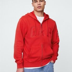 NWT SOLD OUT GAP VintageSoft Logo Zip Hoodie